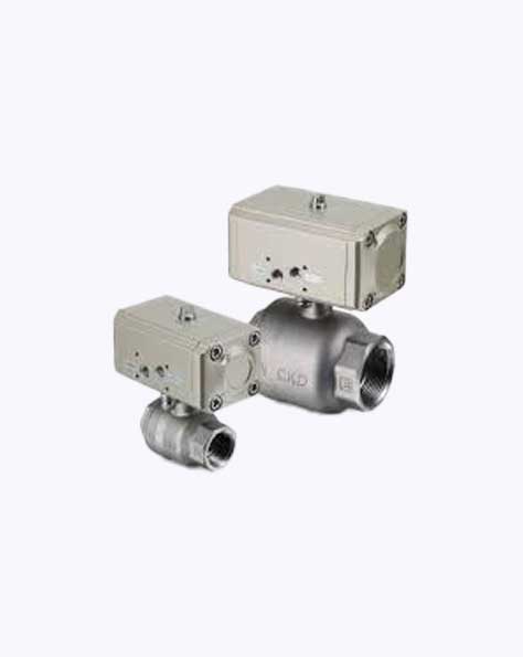 TTEPL CKD Air operated 2, 3-port ball valve (compact rotary valve) [Model No. CHB・CHG]