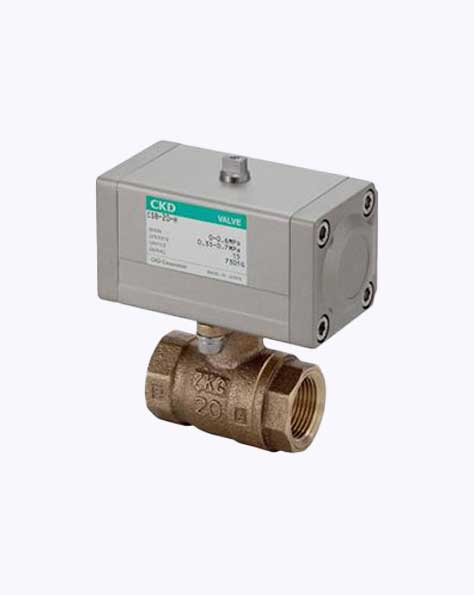 TTEPL CKD Air operated 2-port ball valve for steam (compact rotary valve) [ Model No.CSB・CSBF]
