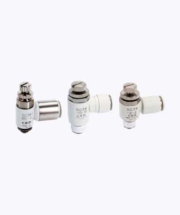 TTEPL CKD Speed controller elbow with push-in fitting [SC3W] 